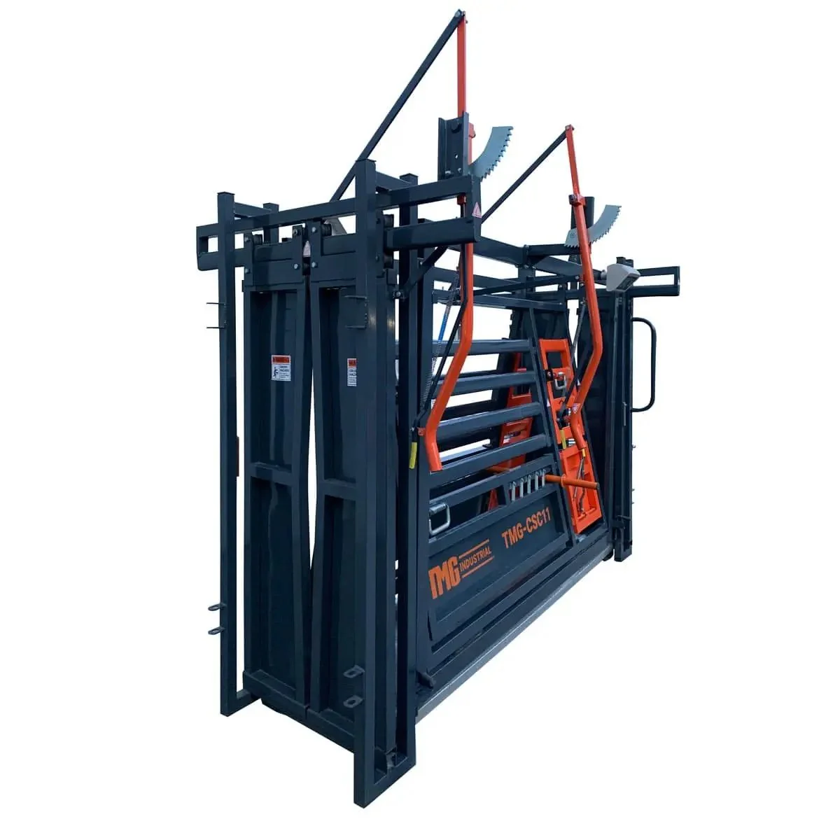 3 m (10′) Squeeze Cattle Work Chute, 2040 kg (4500 lb) Weight Scale, Side Exit, Side Squeeze, LCD Weight Display, TMG‑CSC11 - Image 3
