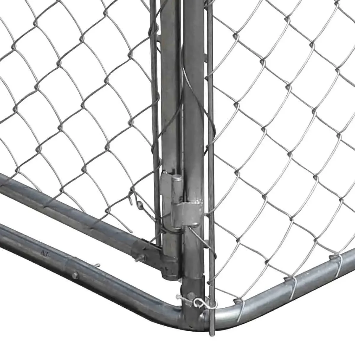 3 x 3 m Outdoor Dog Kennel Playpen with PE Cover, Locking Gate, 1.85 m Chain-link Fence, TMG-DCP1010 - Image 7