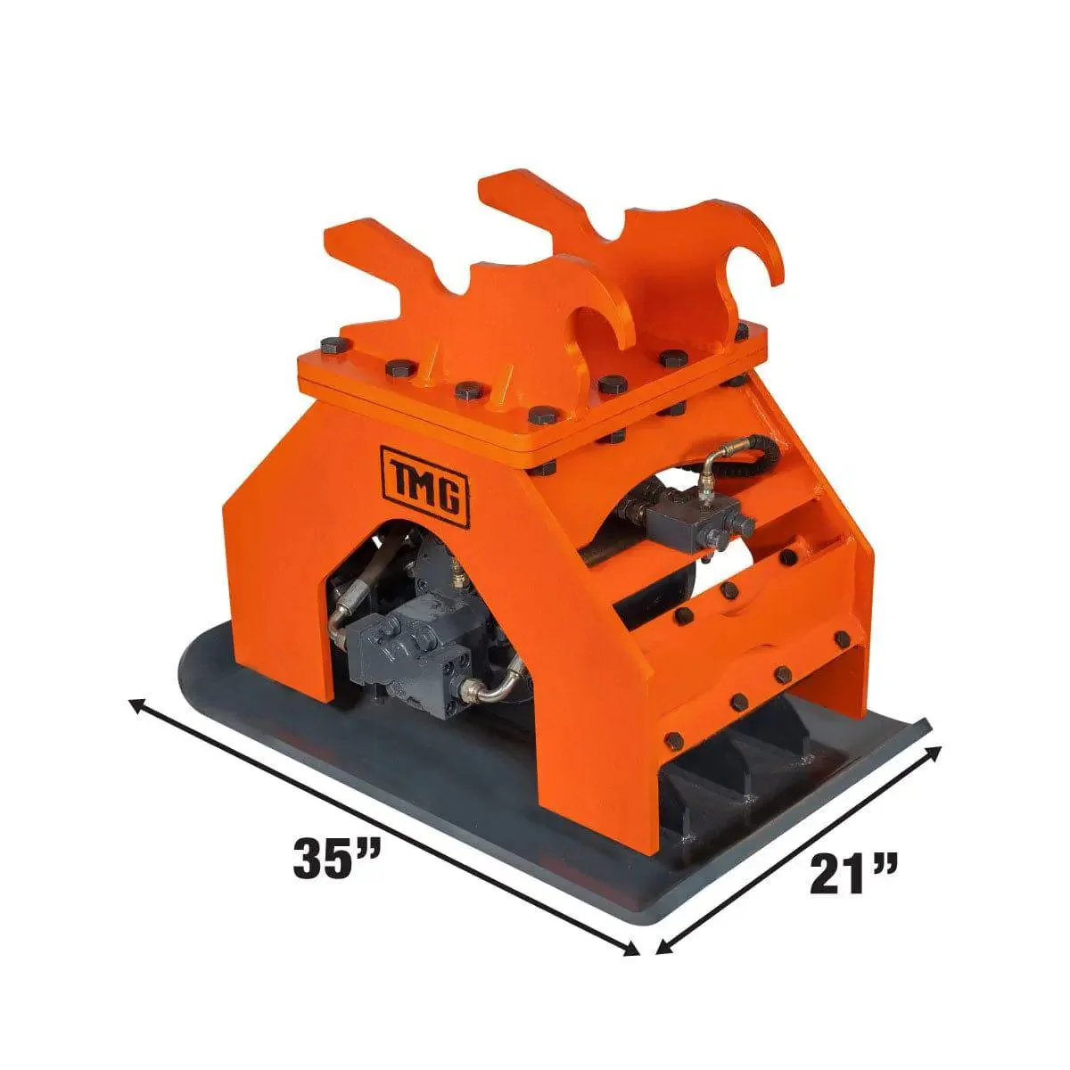 50 kN Hydraulic Plate Compactor for 4–7 Ton Excavators, Quick Change Lugging Mount, TMG-ECP41 - Image 3