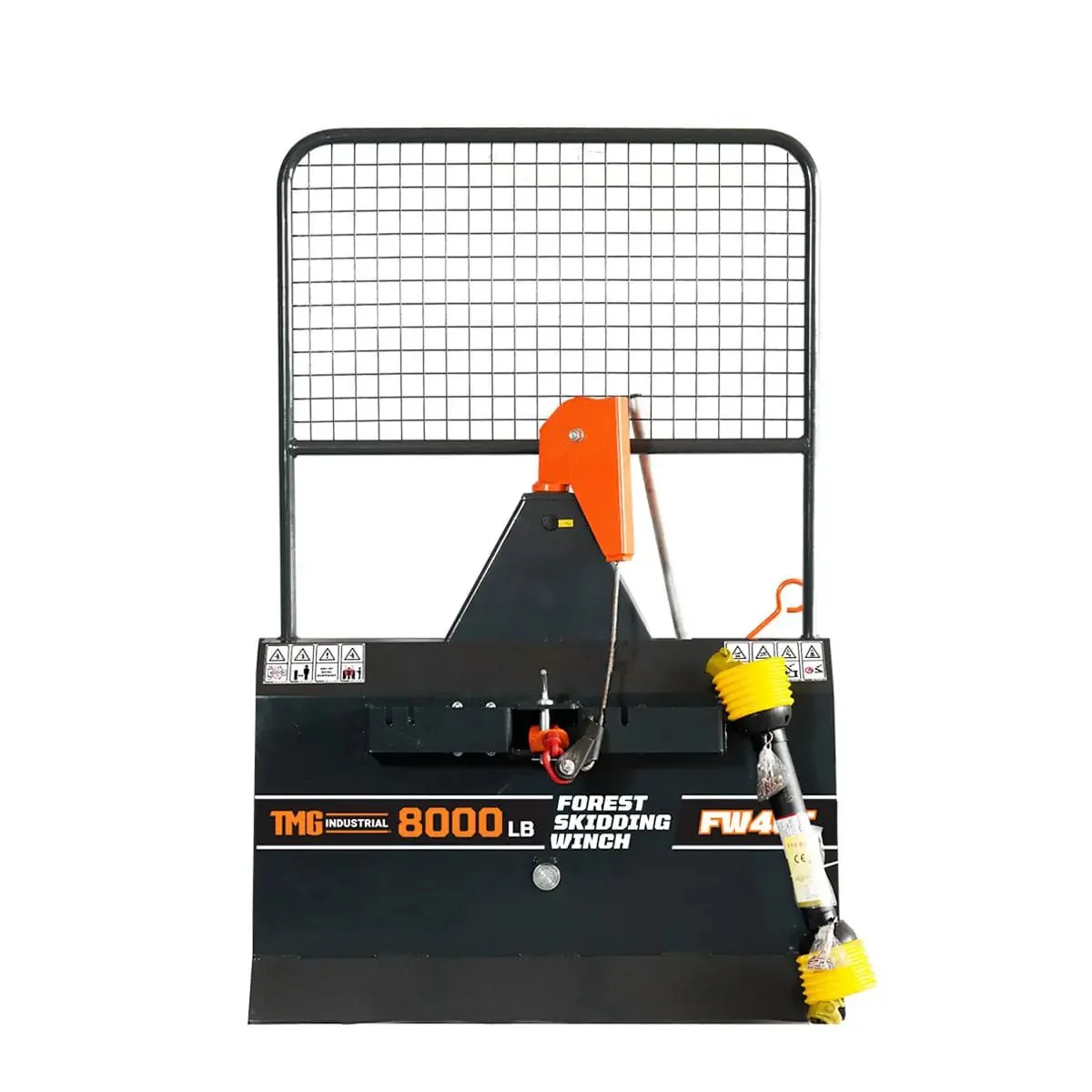 42 kN (8000 lb) Log Skidding Winch for 30 - 50 HP Tractors, 3-Point Hitch, Category 1, TMG-FW40T - Image 2