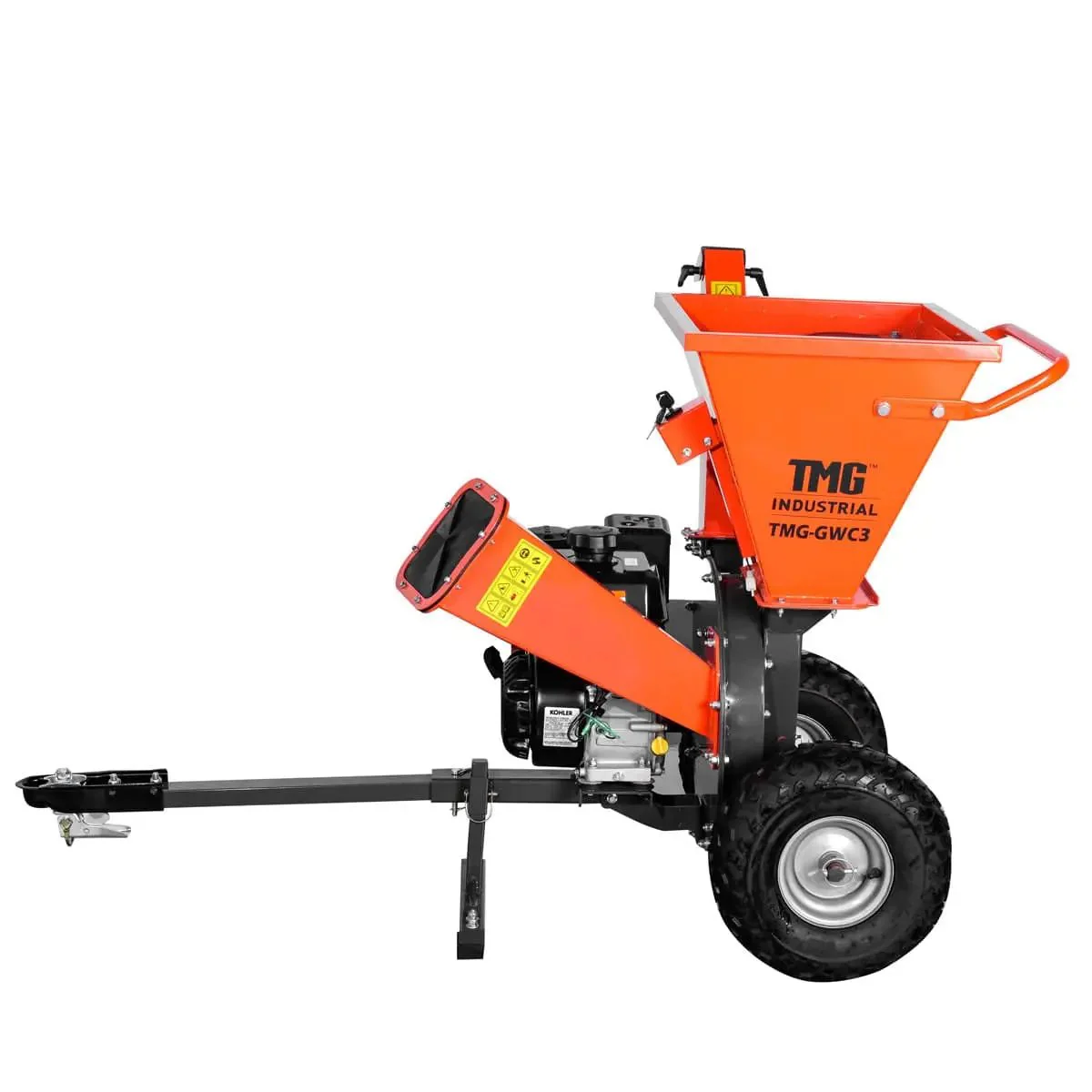 75 mm (3") Wood Chipper Shredder Vacuum, 7HP Kohler Engine, 48 mm (1-7/8”) Tow-Behind, TMG-GWC3 - Image 7