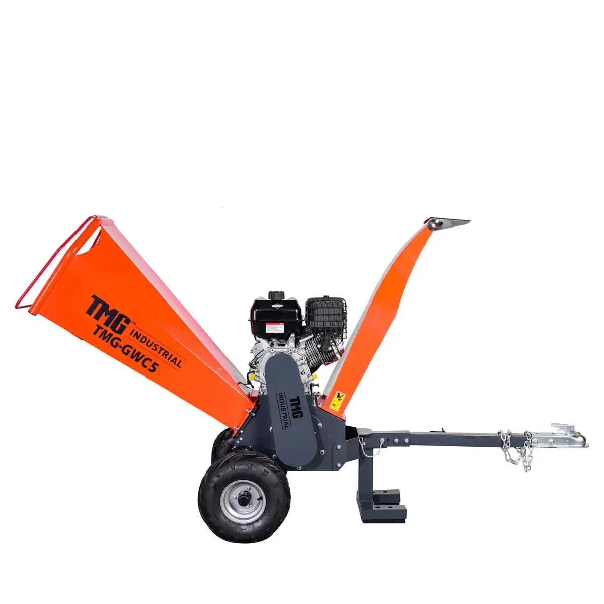 120 mm (4-3/4”) Wood Chipper with 13.5 HP Briggs & Stratton Gas Engine, 2” Hitch Tow-Behind, TMG-GWC5 - Image 2