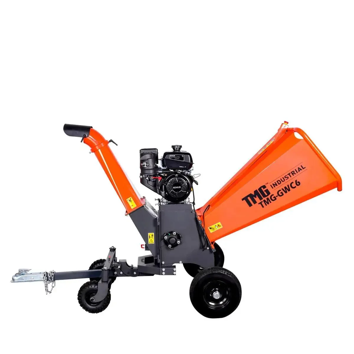 TMG Heavy Series™ 150 mm (6") Wood Chipper with 14 HP Kohler Gas Engine, 50 mm (2") Hitch Tow-Behind, TMG-GWC6 - Image 6