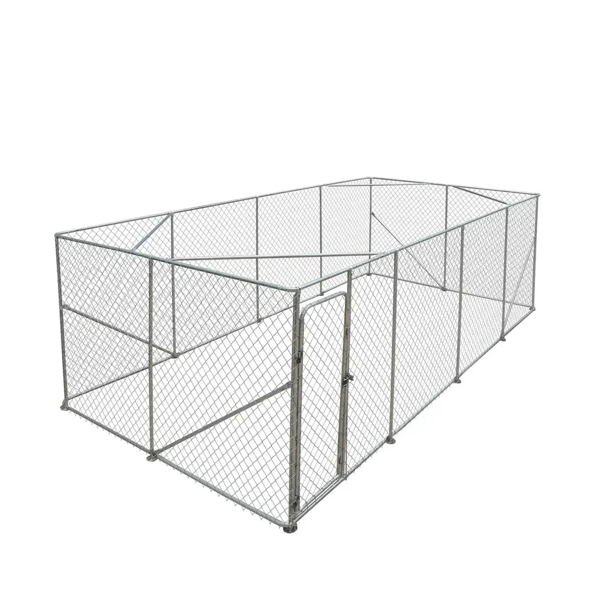 3 x 6 m Outdoor Dog Kennel Playpen with Locking Gate, 1.85 m Chain-link Fence, TMG-DCP1020 - Image 4