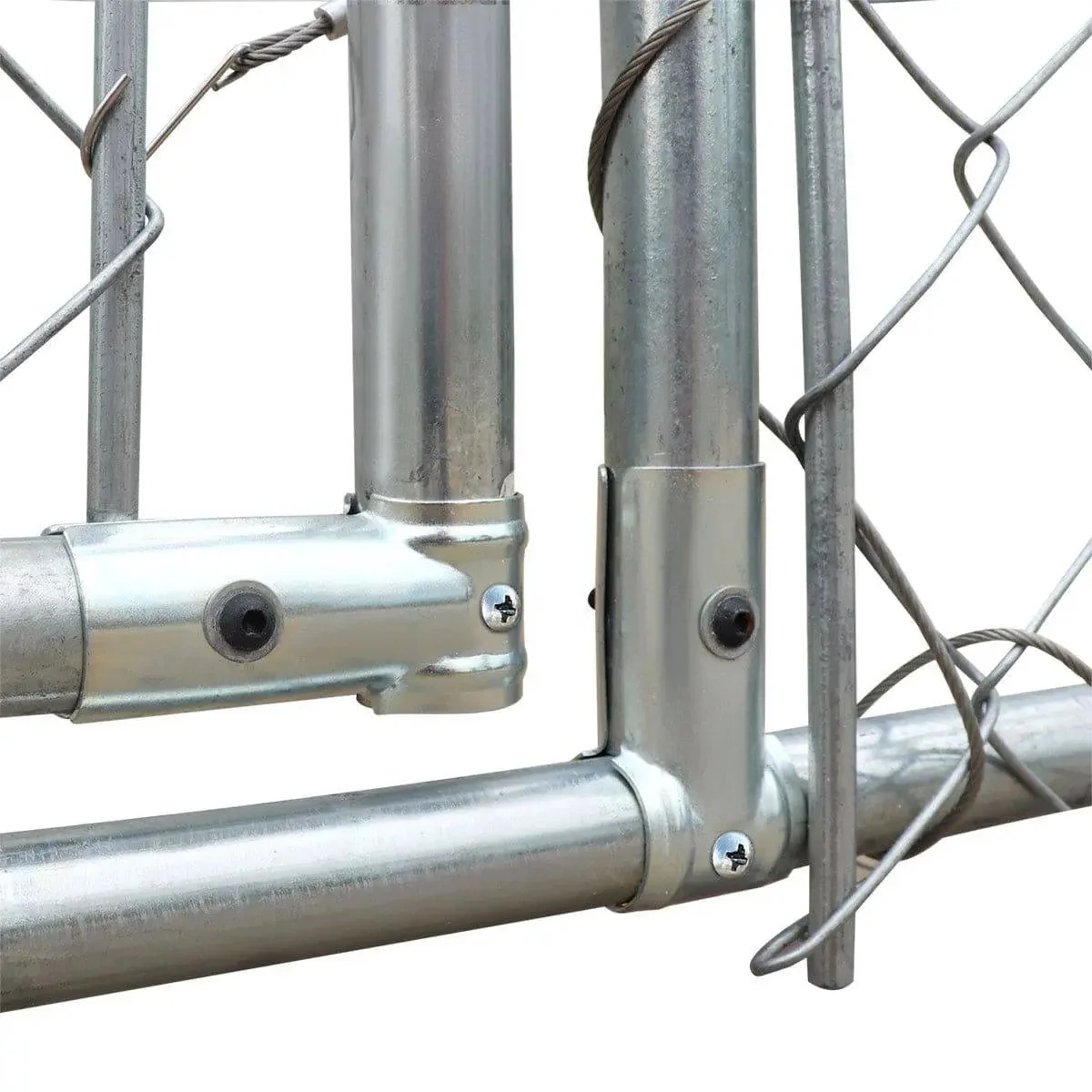 3 x 6 m Outdoor Dog Kennel Playpen with Locking Gate, 1.85 m Chain-link Fence, TMG-DCP1020 - Image 9