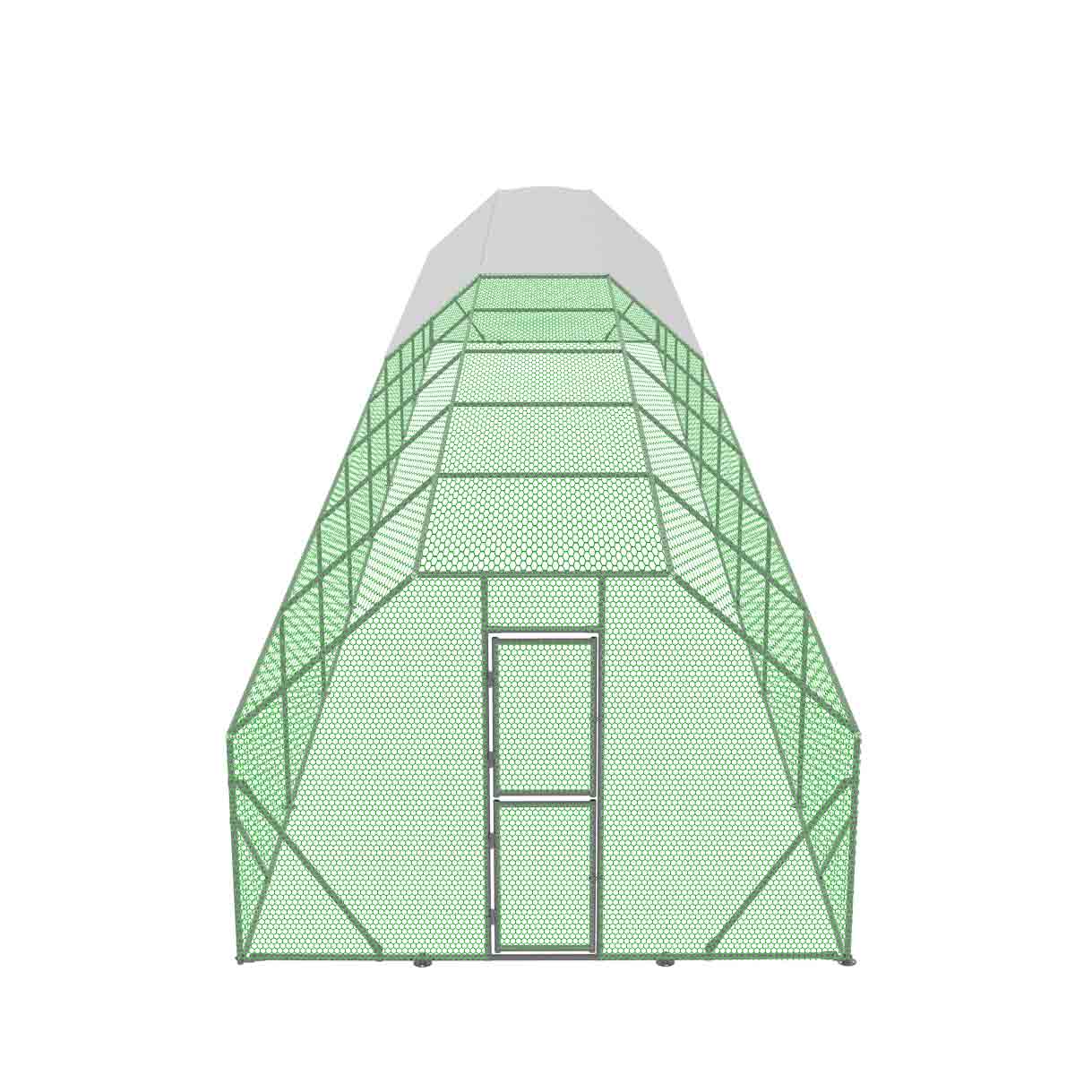 3 x 18 m Chicken Coop Run Shelter with Lockable Gate, 2 m High, 54 m², TMG-CRS1060 - Image 12