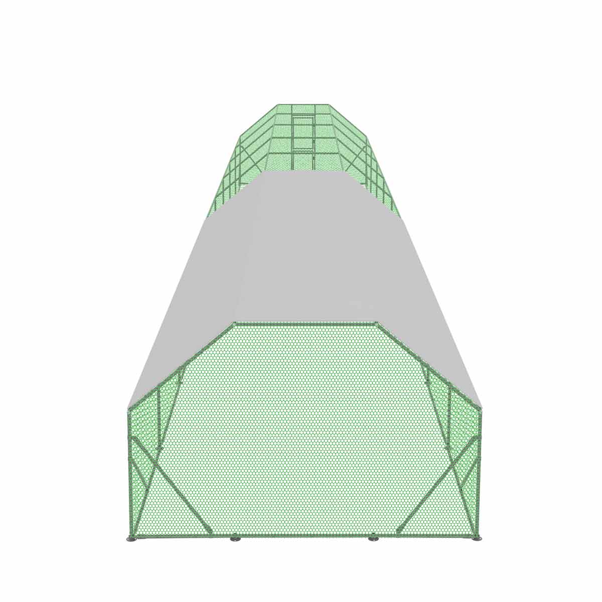 3 x 18 m Chicken Coop Run Shelter with Lockable Gate, 2 m High, 54 m², TMG-CRS1060 - Image 13