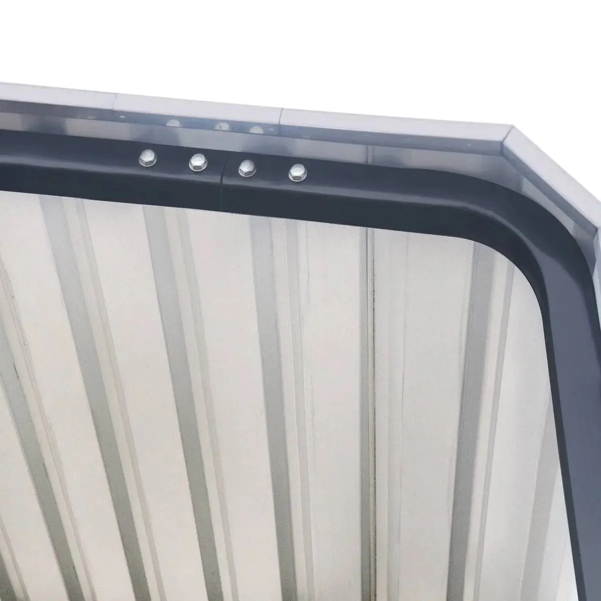 3.6 × 6 m Metal Shed Carport with 2.4 m Enclosed Sidewalls, 2.9 m Peak Height, TMG-MSC1220F - Image 10