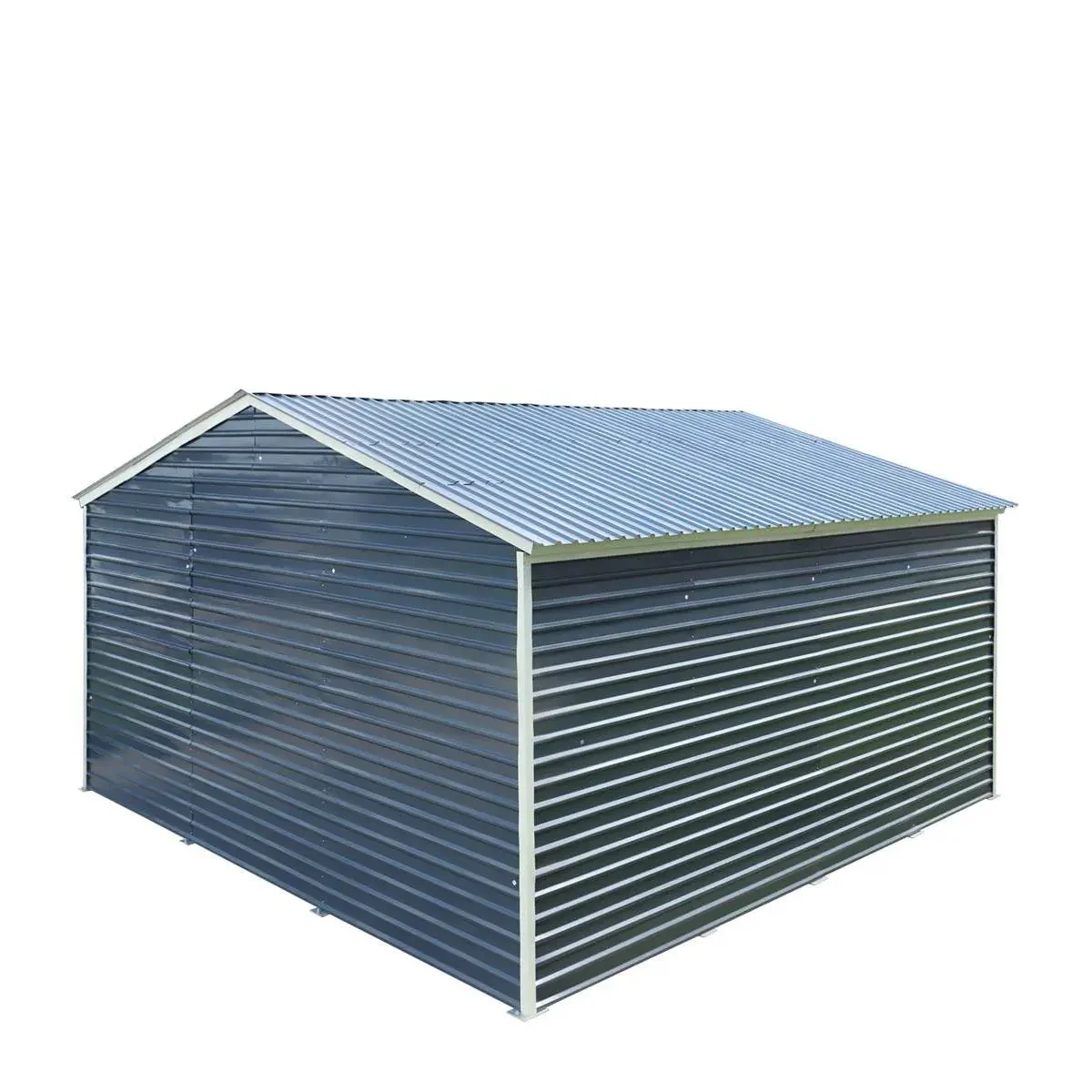 6 x 6 m Metal Garage Shed with Double Front & Side Doors, 4 m Peak Height, TMG-MS2020 - Image 14