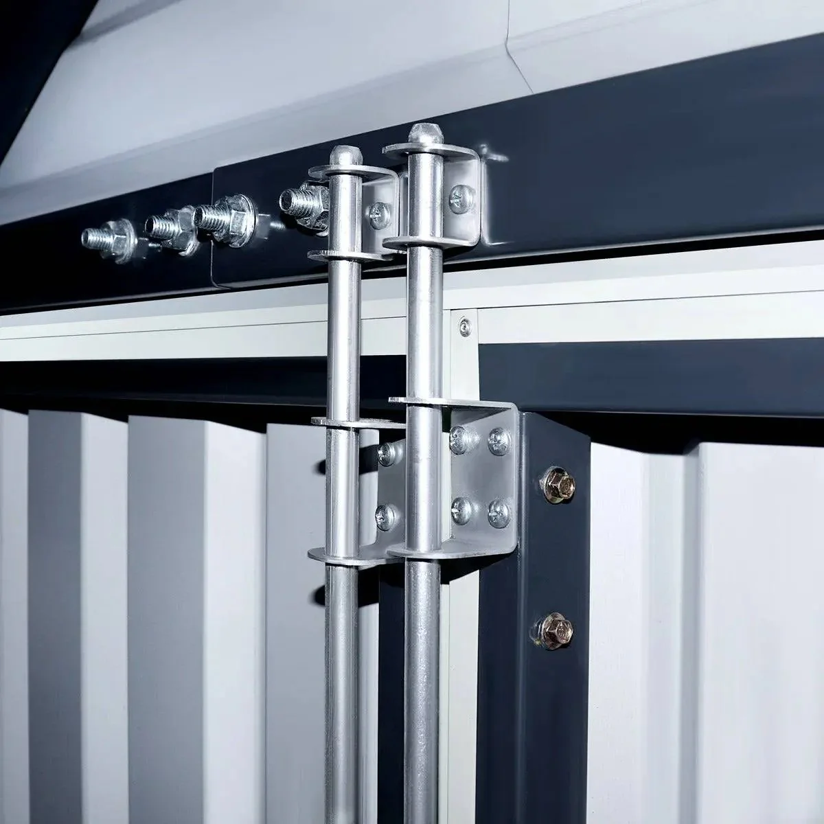 6 x 6 m Metal Garage Shed with Double Front & Side Doors, 4 m Peak Height, TMG-MS2020 - Image 28