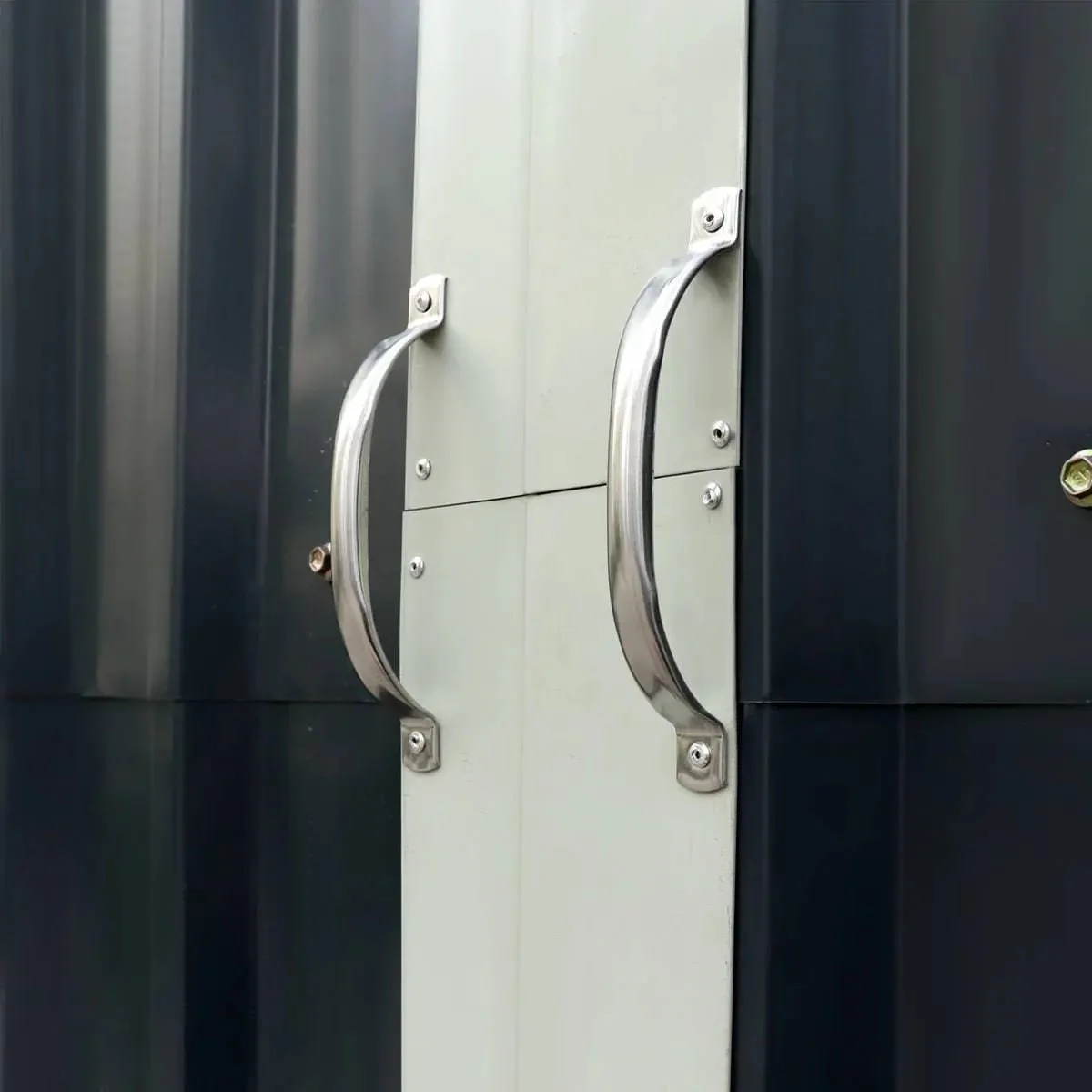 6 x 6 m Metal Garage Shed with Double Front & Side Doors, 4 m Peak Height, TMG-MS2020 - Image 29