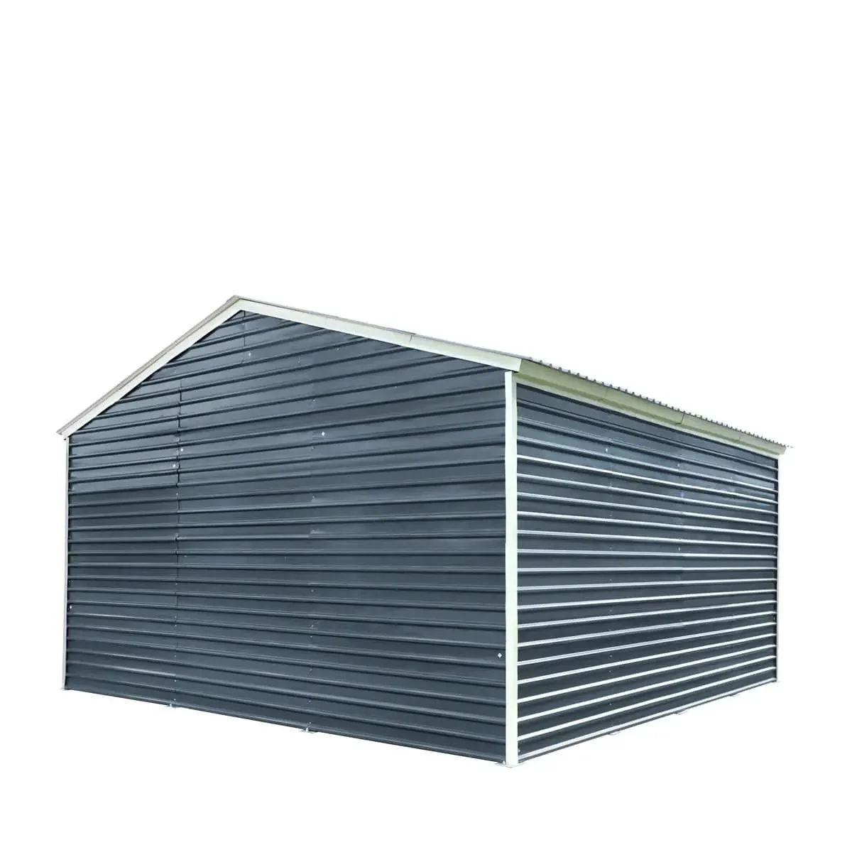 6 x 6 m Metal Garage Shed with Double Front & Side Doors, 4 m Peak Height, TMG-MS2020 - Image 8