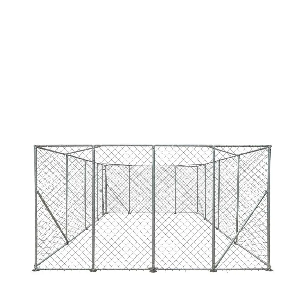 6 x 6 m Outdoor Dog Kennel Playpen with Locking Gate, 1.85 m Chain-link Fence, TMG-DCP2020 - Image 6