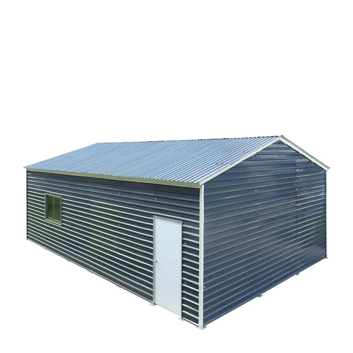 6 x 9 m Metal Garage Shed with Double Front & Side Doors, 4 m Peak Height, TMG-MS2030 - Image 15