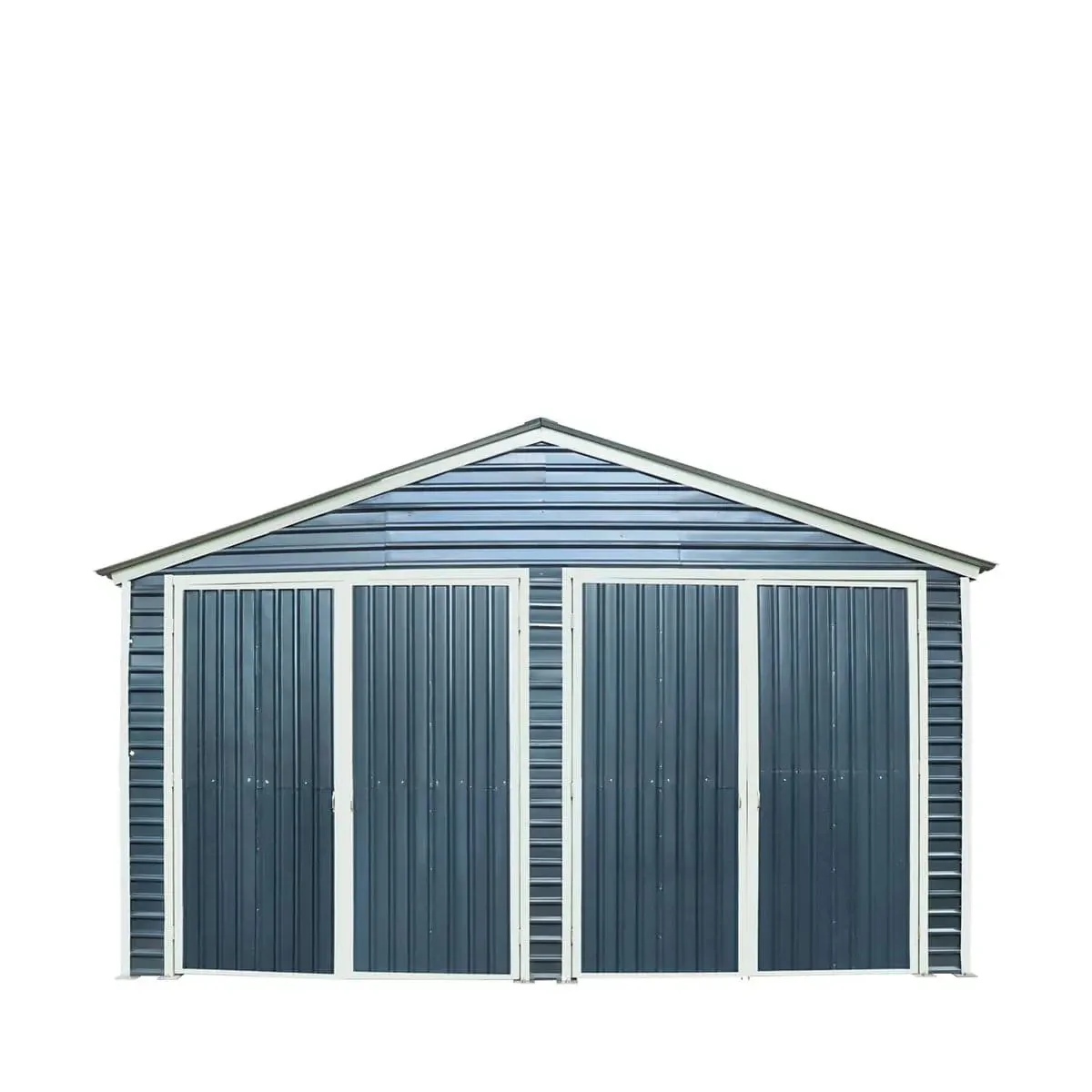 6 x 9 m Metal Garage Shed with Double Front & Side Doors, 4 m Peak Height, TMG-MS2030 - Image 2