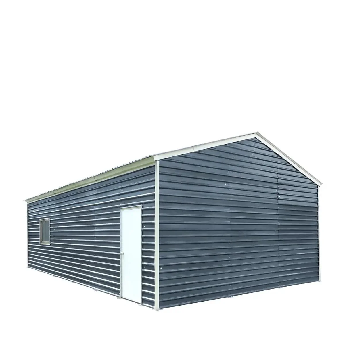 6 x 9 m Metal Garage Shed with Double Front & Side Doors, 4 m Peak Height, TMG-MS2030 - Image 9