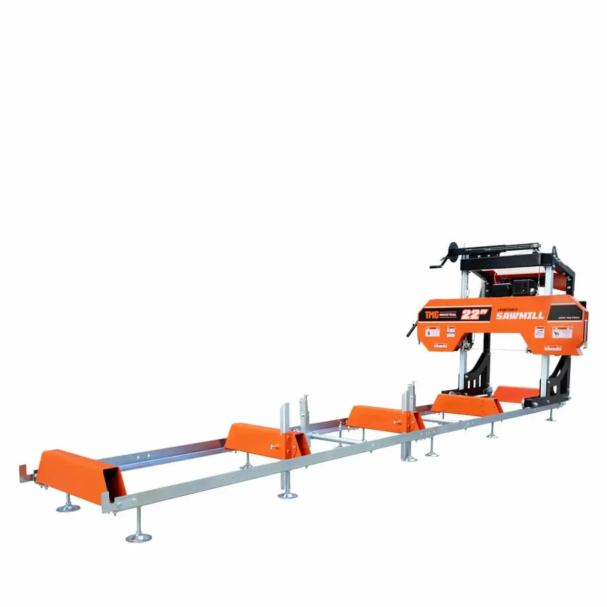 TMG Heavy Series™ Portable 560mm Sawmill (Blade is not Included) with 7 HP Kohler Gas Engine - Bandsaw Mill for 3.5m Logs, TMG-PSM22
