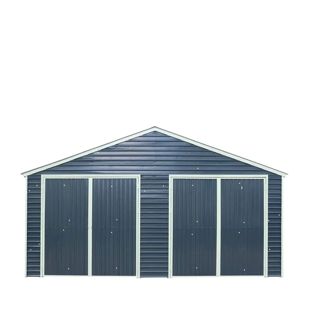 8 x 9 m Metal Garage Shed with Double Front & Side Doors, 4.3 m Peak Height, TMG-MS2630 - Image 2