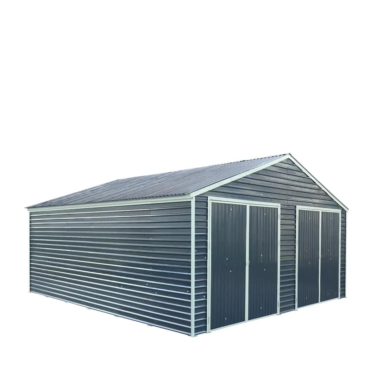 8 x 9 m Metal Garage Shed with Double Front & Side Doors, 4.3 m Peak Height, TMG-MS2630 - Image 5