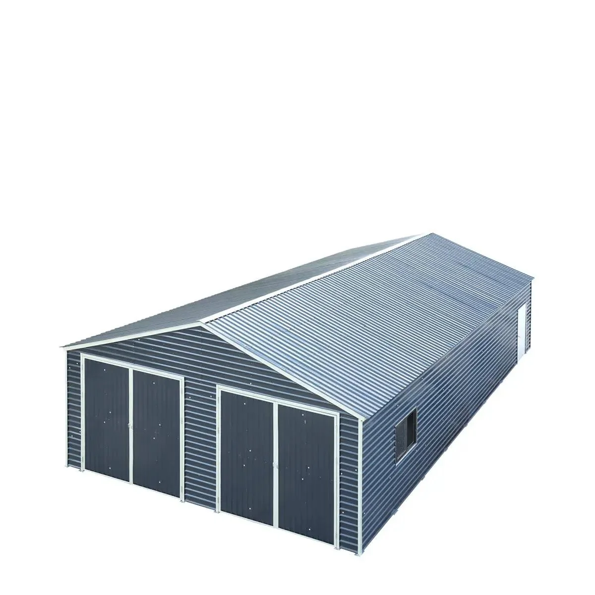 8 x 12 m Metal Garage Shed with Double Front & Side Doors, 4.3 m Peak Height, TMG-MS2640 - Image 14