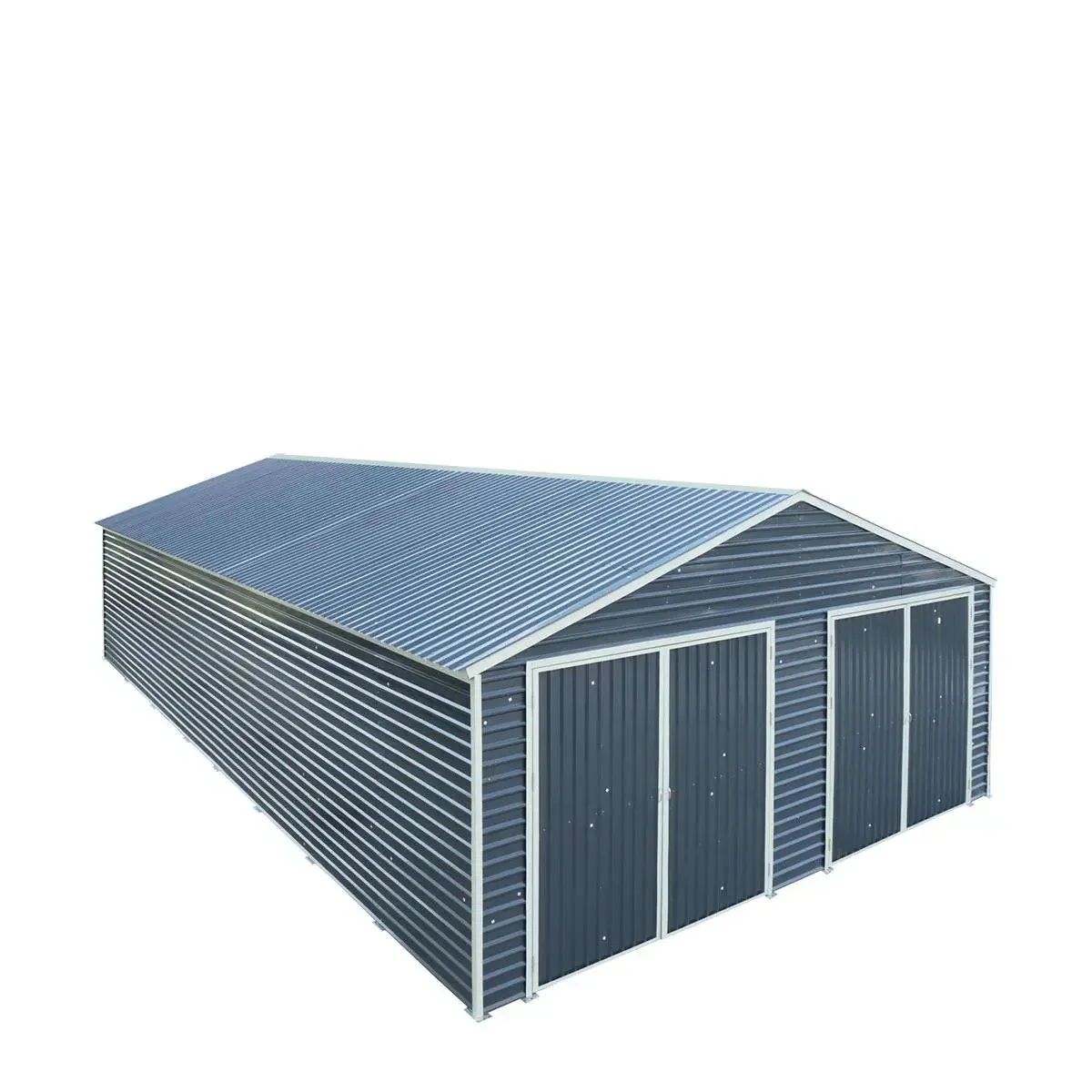 8 x 12 m Metal Garage Shed with Double Front & Side Doors, 4.3 m Peak Height, TMG-MS2640 - Image 15