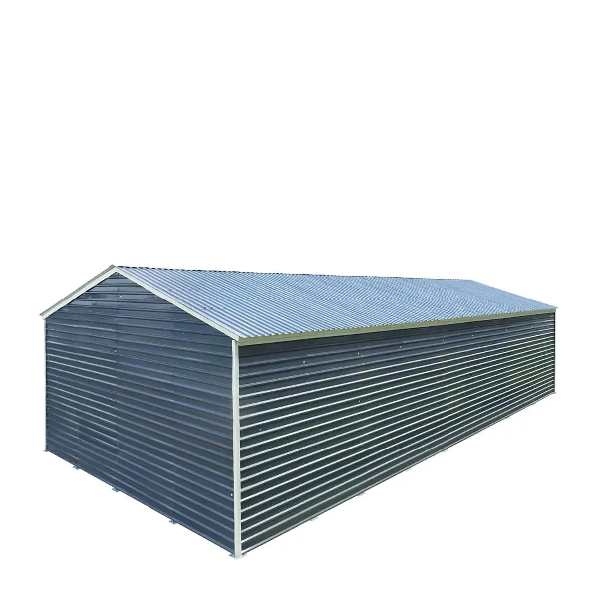 8 x 12 m Metal Garage Shed with Double Front & Side Doors, 4.3 m Peak Height, TMG-MS2640 - Image 16