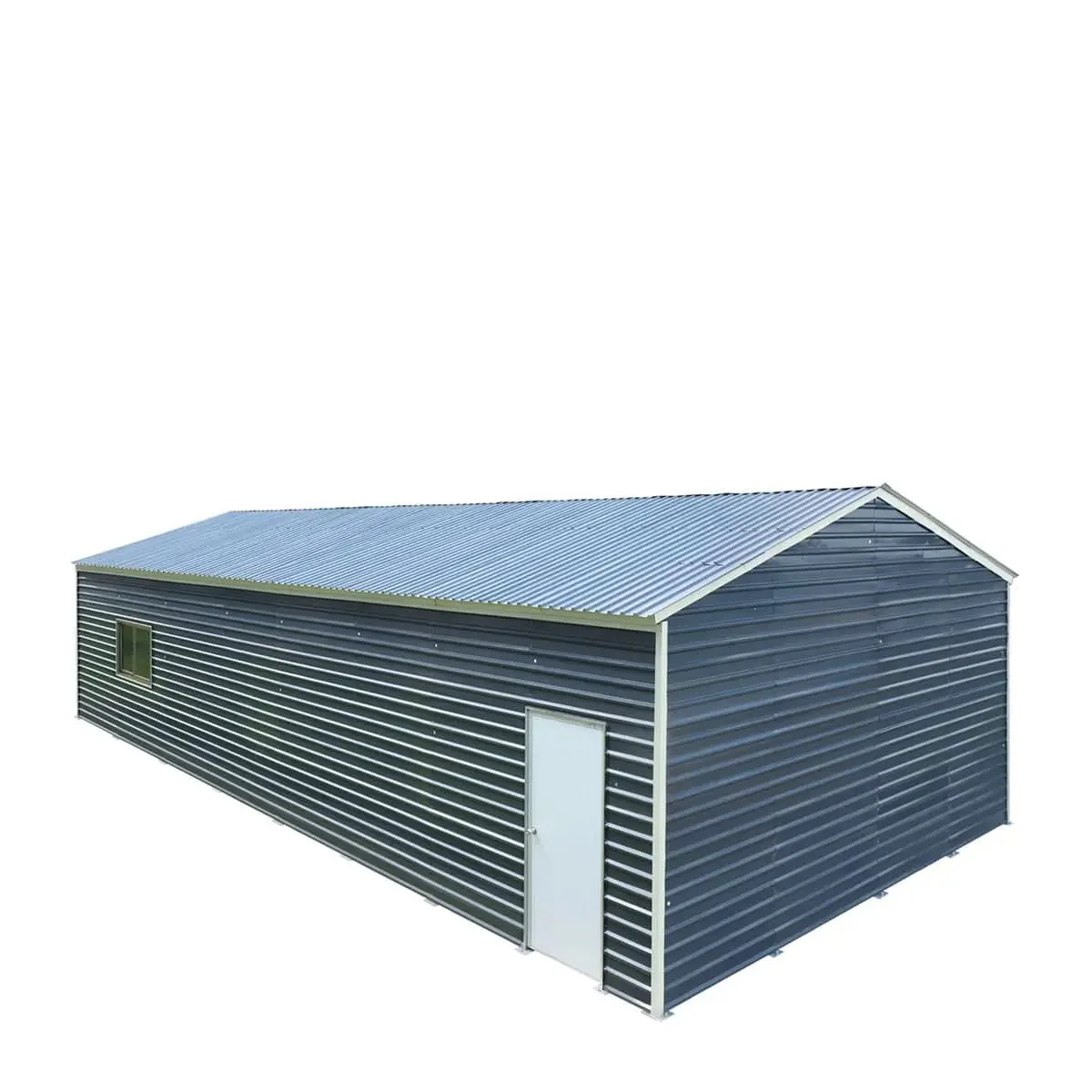 8 x 12 m Metal Garage Shed with Double Front & Side Doors, 4.3 m Peak Height, TMG-MS2640 - Image 17