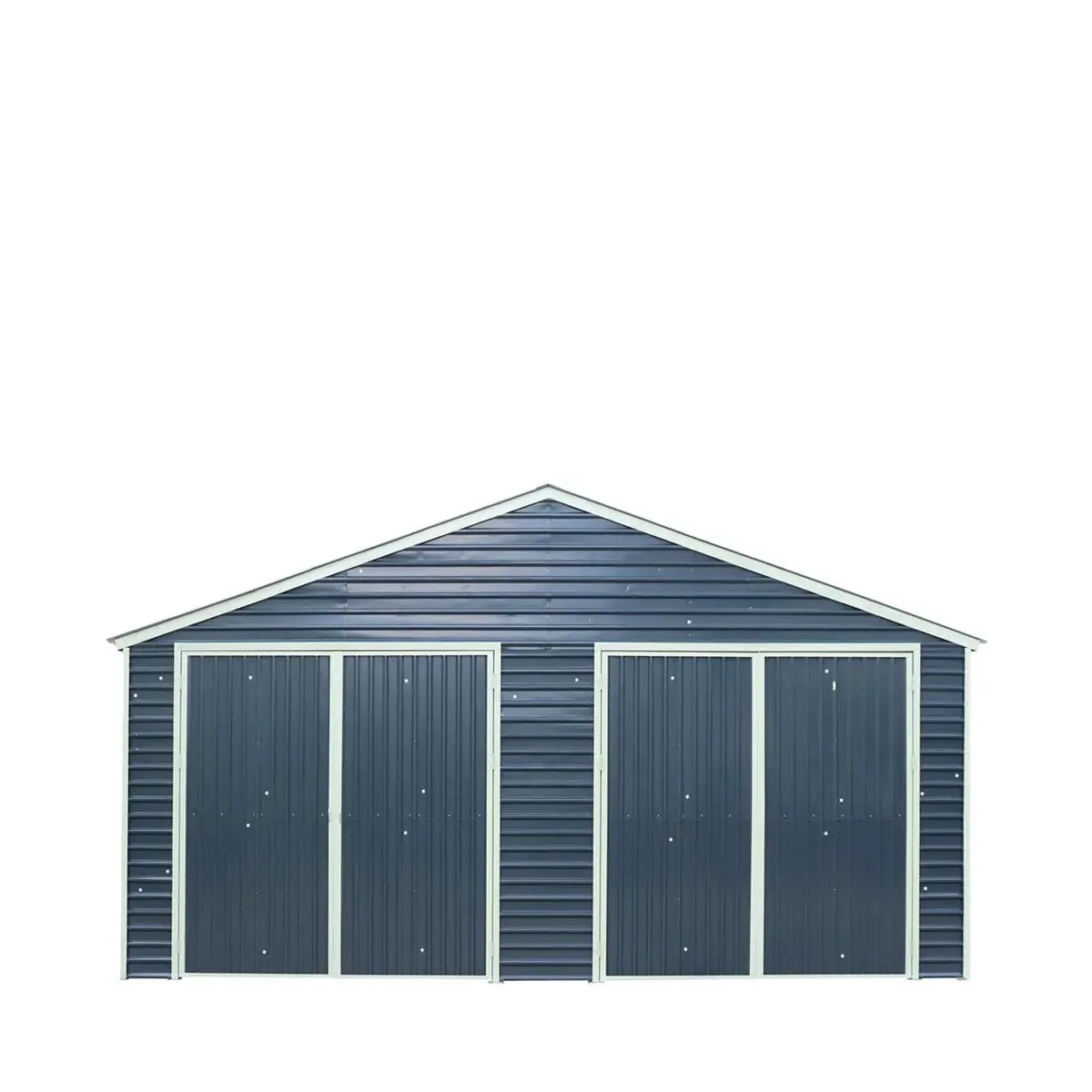 8 x 12 m Metal Garage Shed with Double Front & Side Doors, 4.3 m Peak Height, TMG-MS2640 - Image 2