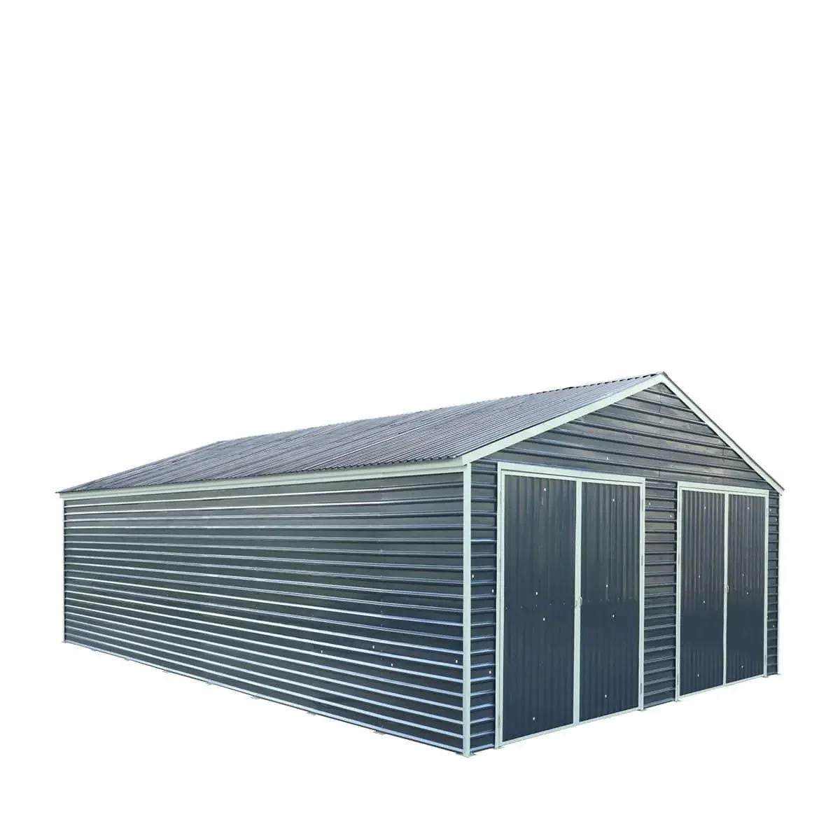 8 x 12 m Metal Garage Shed with Double Front & Side Doors, 4.3 m Peak Height, TMG-MS2640 - Image 6