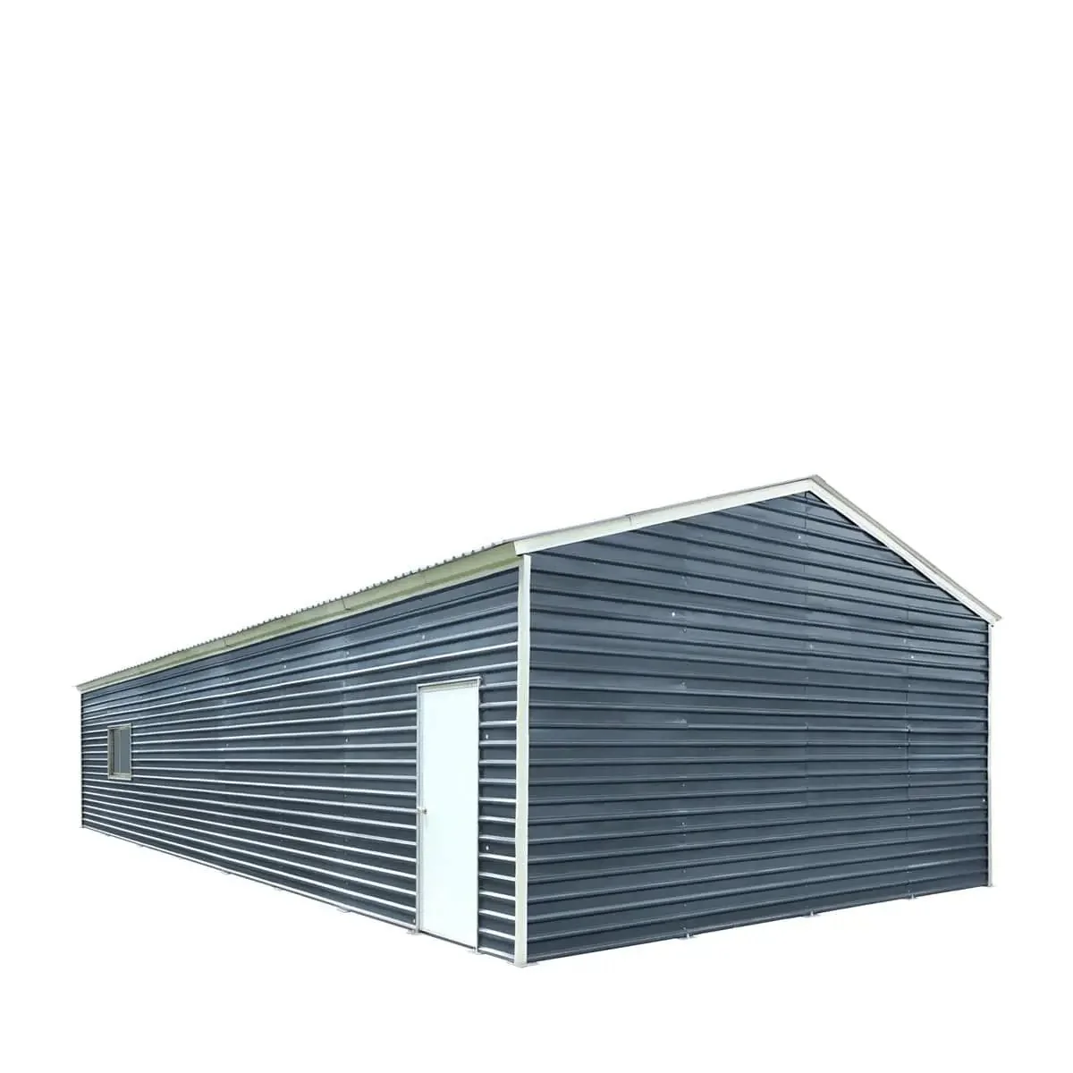 8 x 12 m Metal Garage Shed with Double Front & Side Doors, 4.3 m Peak Height, TMG-MS2640 - Image 8