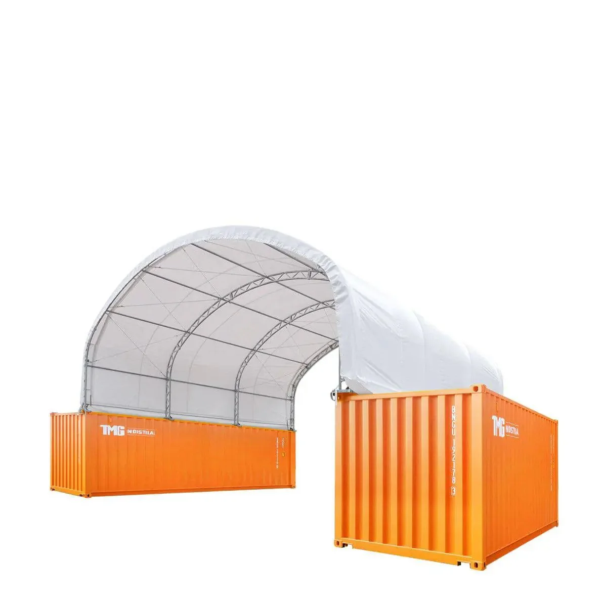 9 x 6m Double Truss Storage Shelter for 20ft Container, 580gsm PVC Fabric Cover, TMG-DT3020C