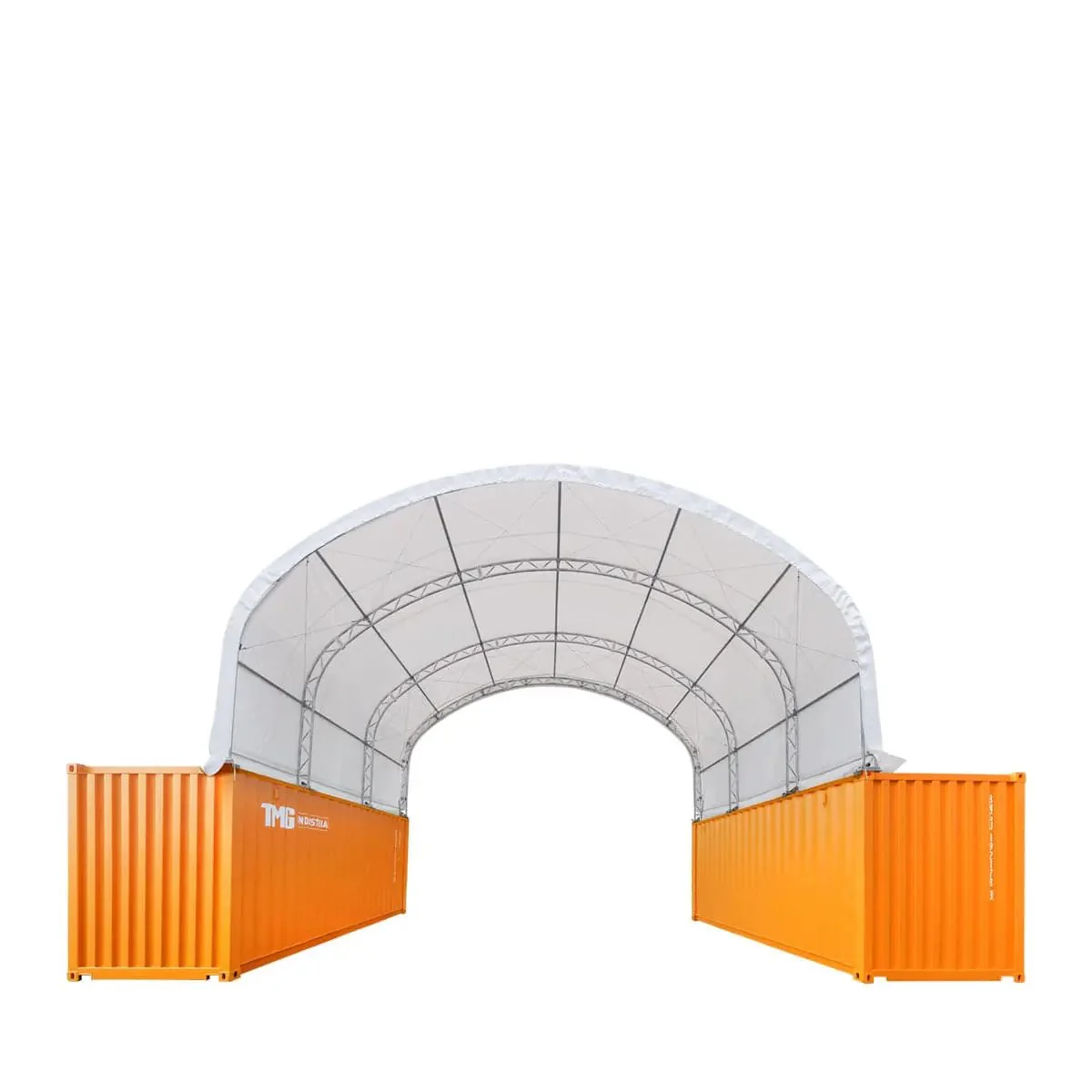 9 x 6m Double Truss Storage Shelter for 20ft Container, 580gsm PVC Fabric Cover, TMG-DT3020C - Image 2