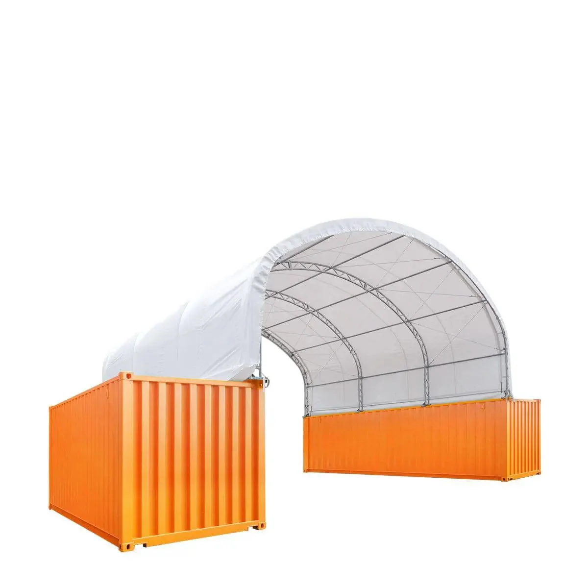 9 x 6m Double Truss Storage Shelter for 20ft Container, 580gsm PVC Fabric Cover, TMG-DT3020C - Image 3