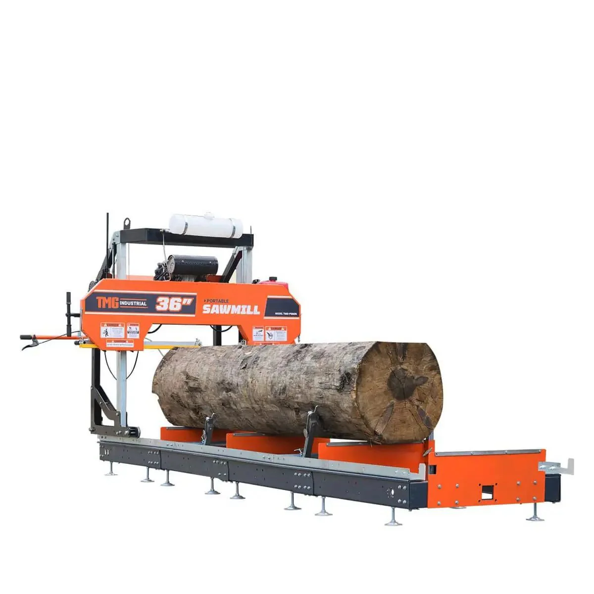 Portable 910mm Sawmill with 21 HP Honda V-Twin Gas Engine - Bandsaw Mill for 3.9m Logs TMG-PSM36