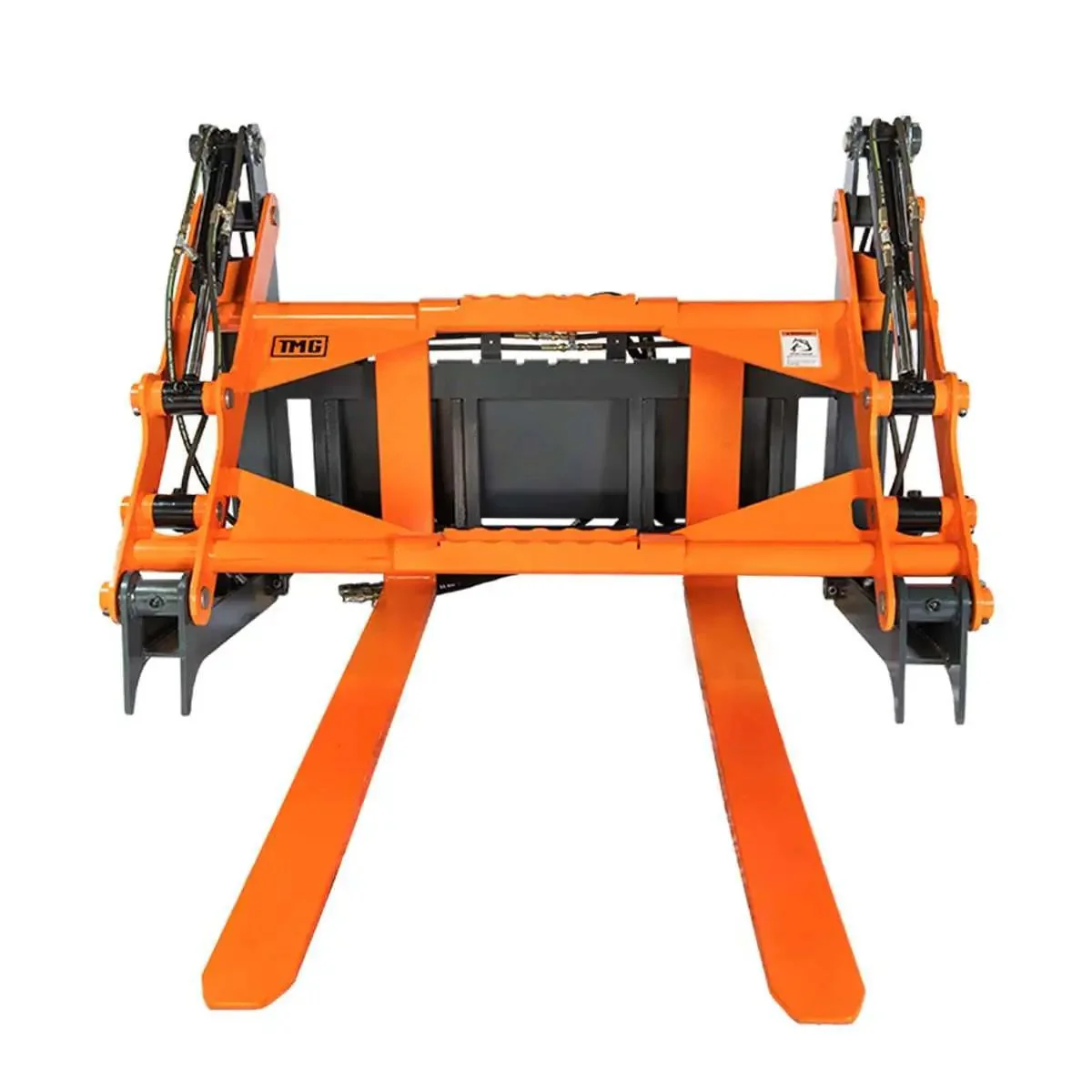 1.5 m Skid Steer Pallet Fork Pipe Grapple, 4 Hydraulic Cylinders, 2800 kg Capacity, TMG-SPG60 - Image 2