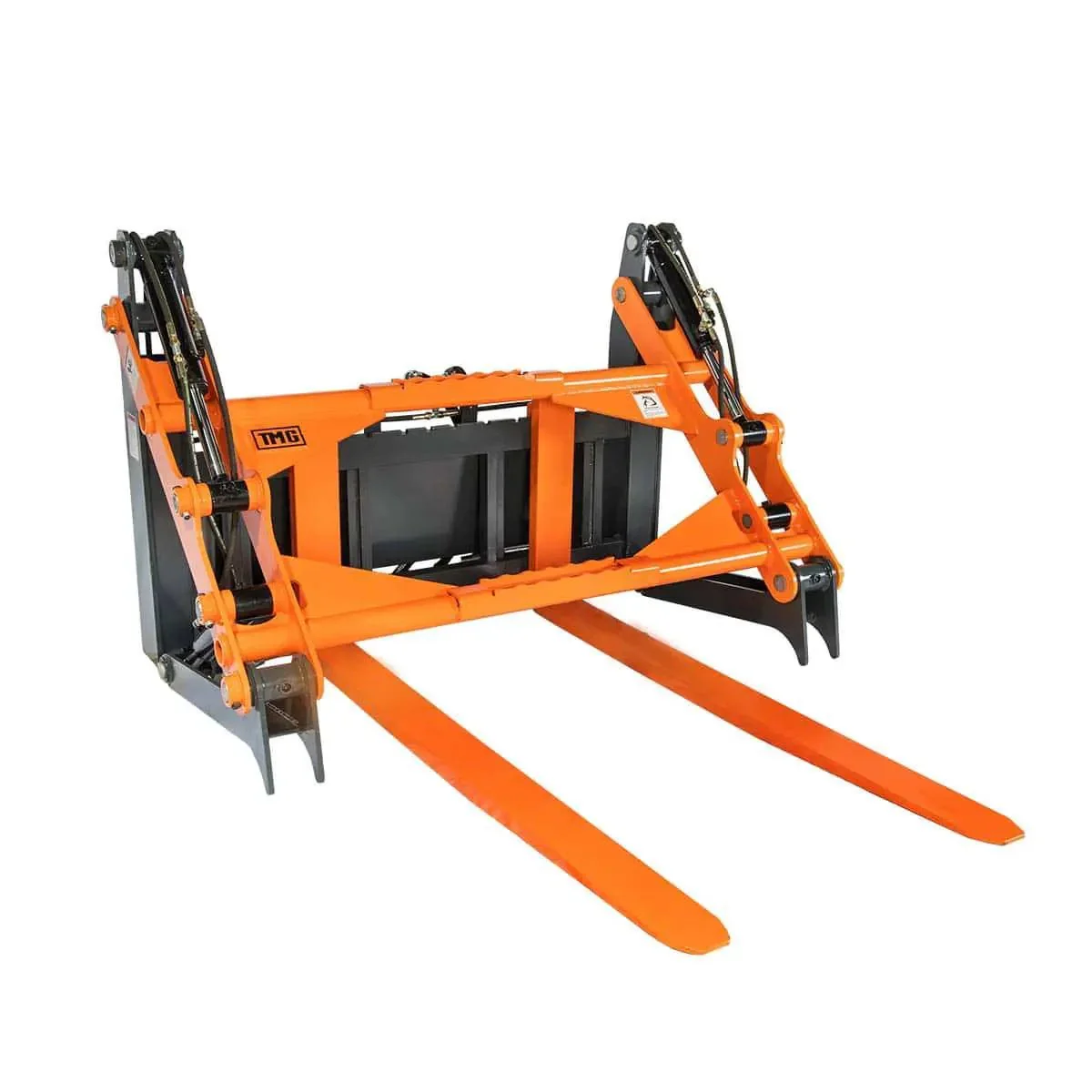 1.5 m Skid Steer Pallet Fork Pipe Grapple, 4 Hydraulic Cylinders, 2800 kg Capacity, TMG-SPG60 - Image 4