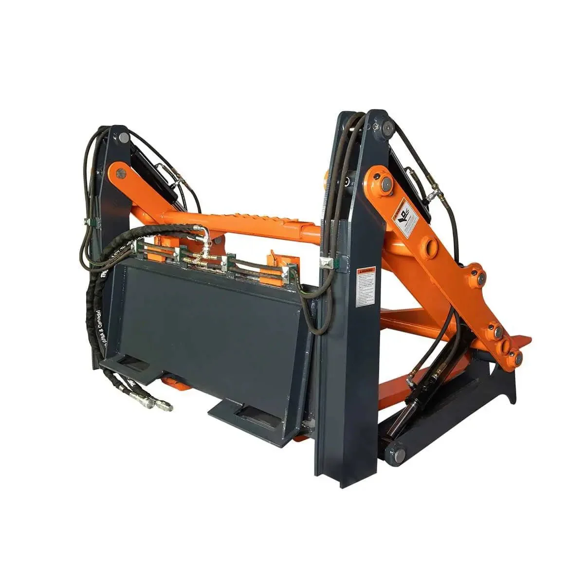 1.5 m Skid Steer Pallet Fork Pipe Grapple, 4 Hydraulic Cylinders, 2800 kg Capacity, TMG-SPG60 - Image 8
