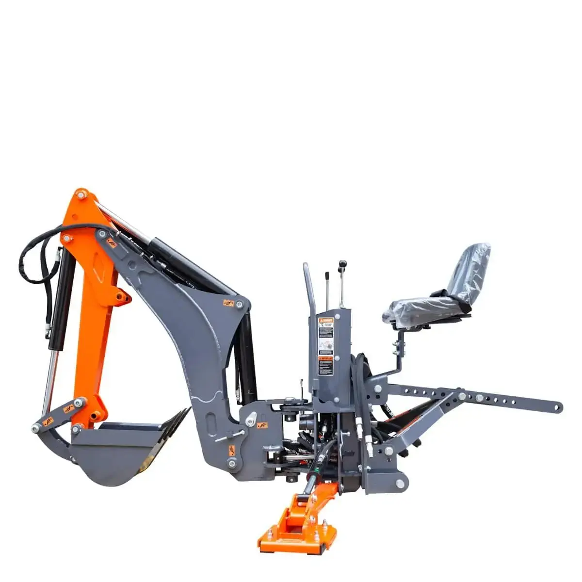 2380 mm (8’) Tractor Swing Backhoe Attachment, 180° Boom and Bucket Rotation TMG-TBH88 - Image 8