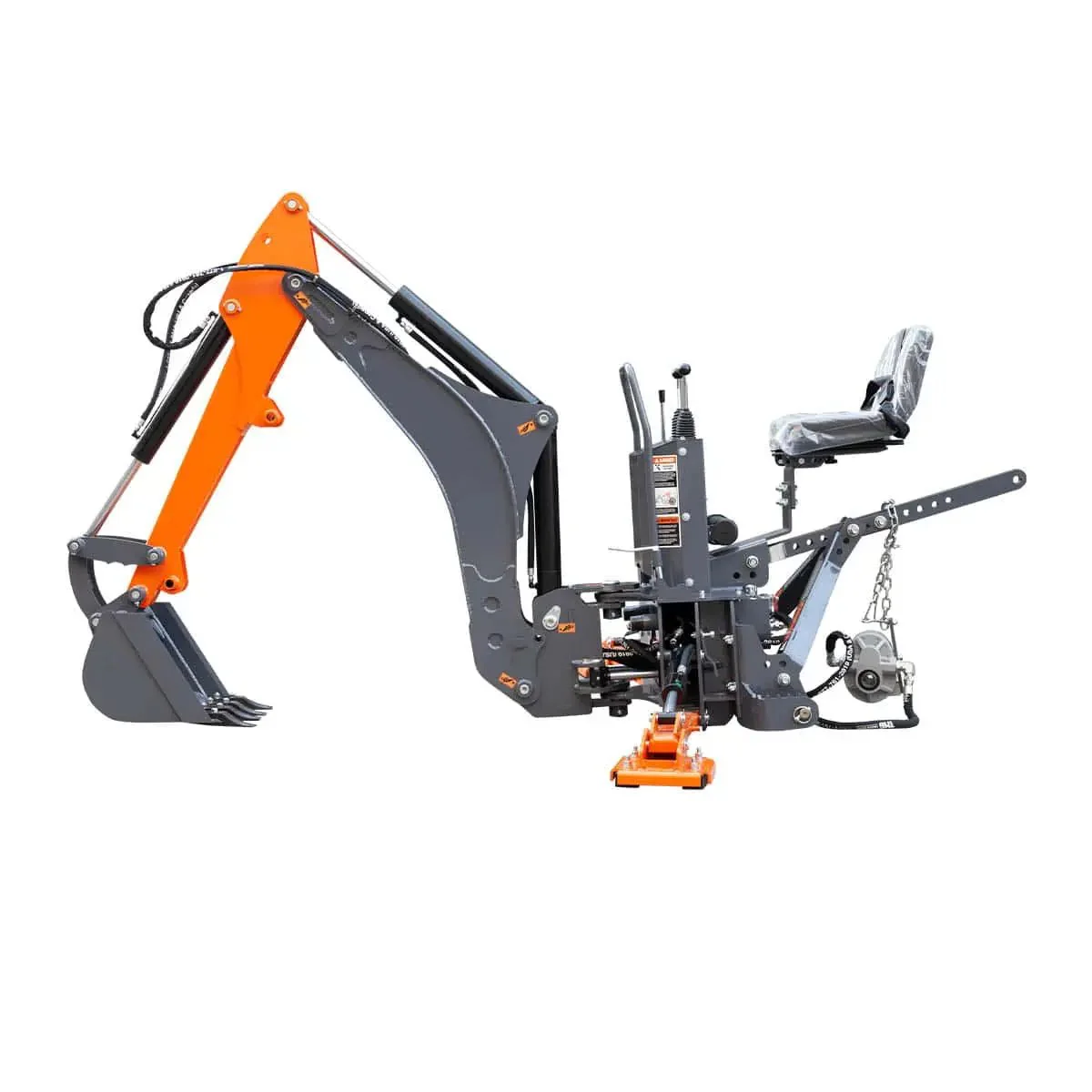 2500 mm (9’) Tractor Swing Backhoe Attachment, 180° Boom and Bucket Rotation, TMG-TBH90 - Image 10