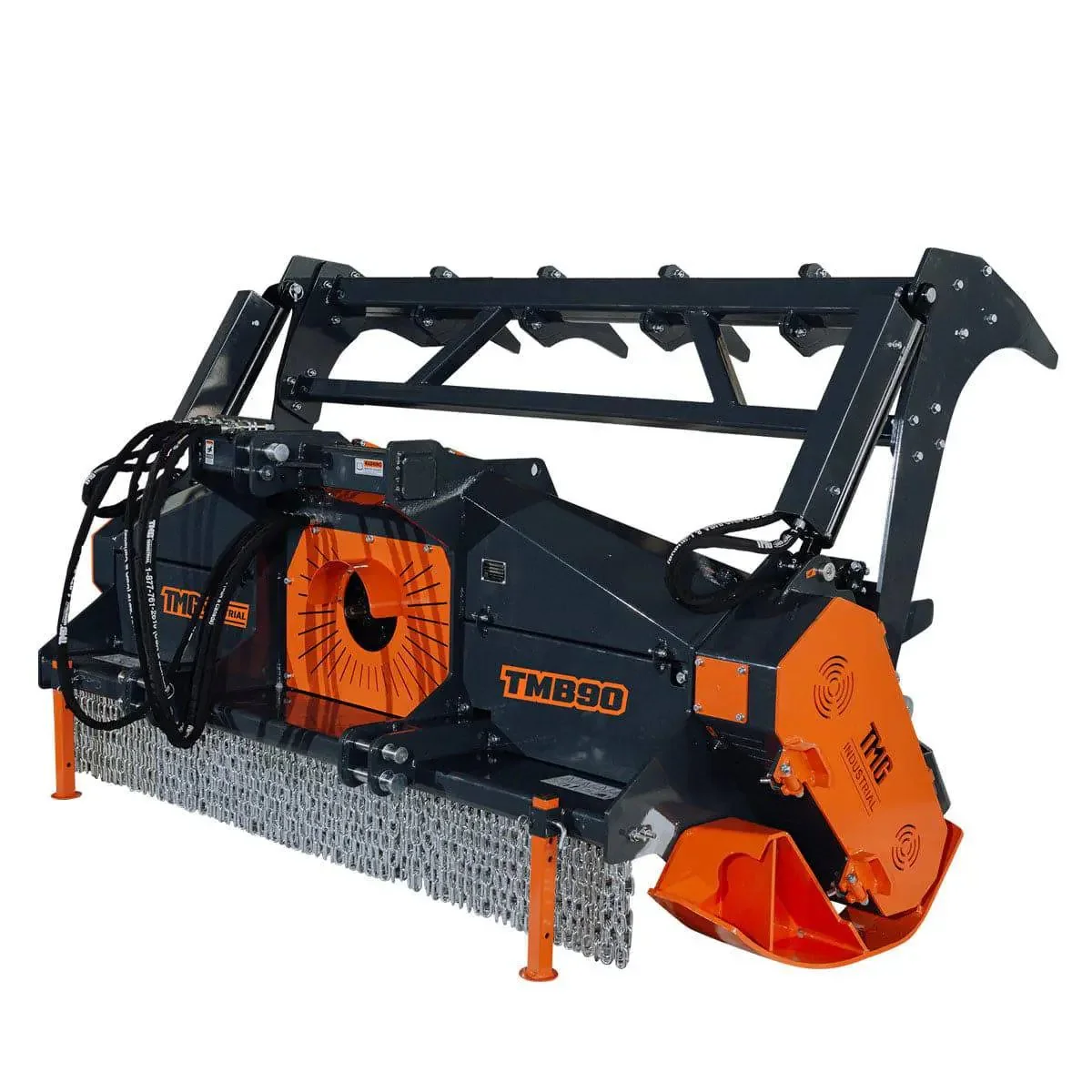 2260mm (89") Forestry Brush Mulcher, 36 WIDIA Cutting Teeth, For 70 - 130 HP Tractors, TMG-TMB90