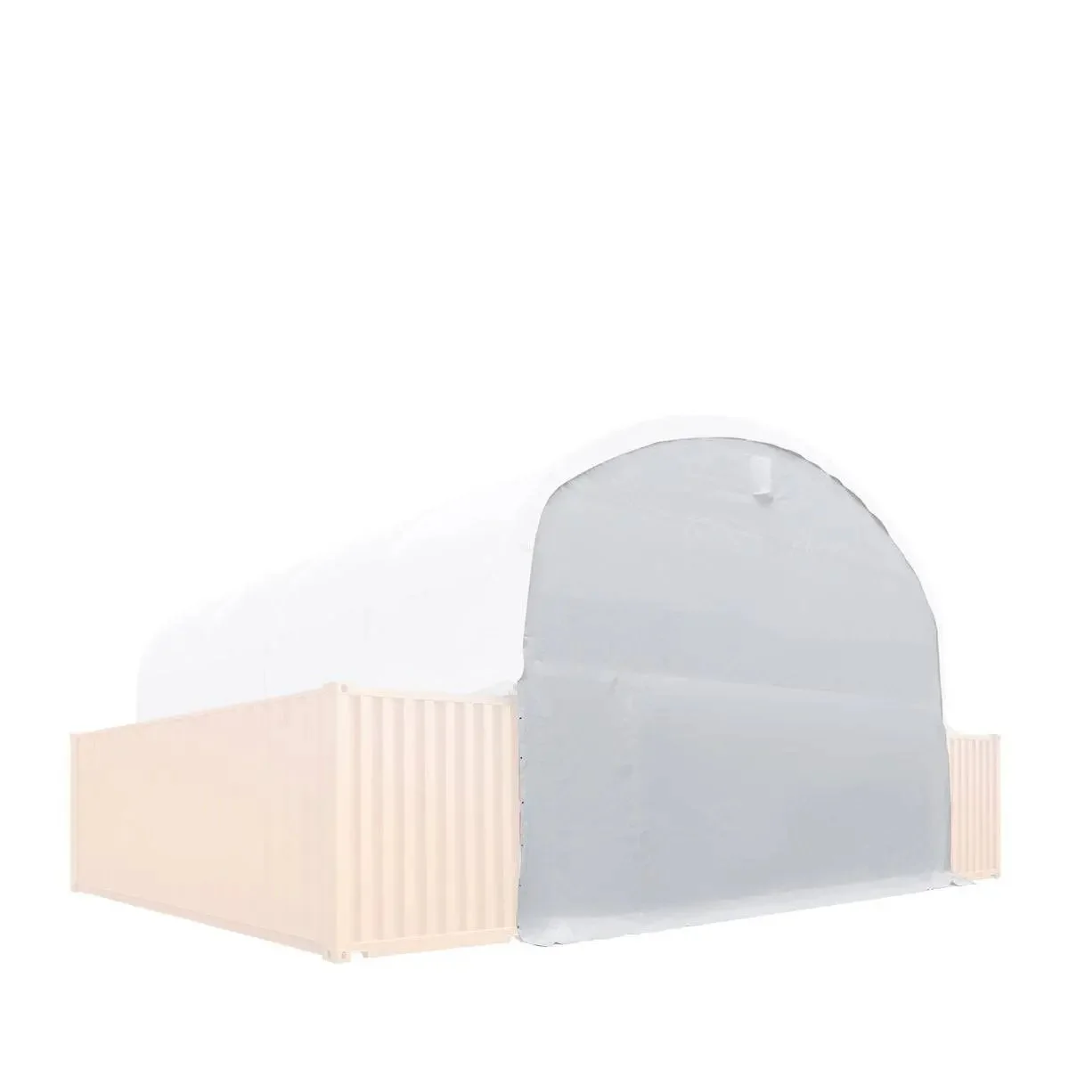 Back End Wall Kit, Compatible with TMG-DT3020C and DT3040C container shelters installed with the high cube containers (9'6" / 2.90m), TMG-DT30BW8V. - Image 3