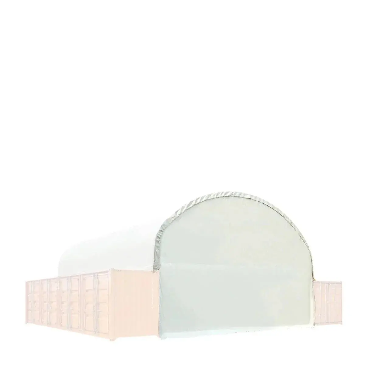 Back End Wall Kit, Compatible with TMG-DT4041C and DT4041CF container shelters installed with the standard height containers (8’6”), TMG-DT40BW8V - Image 3