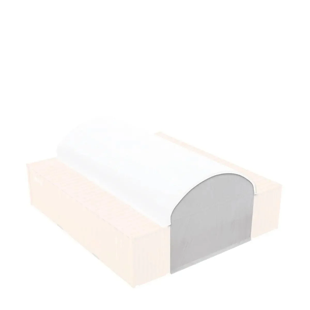 Back End Wall Kit, compatible with TMG-ST2041CV and TMG-ST2021CE installed with a standard-height container (2.59 m / 8 ft 6 in), TMG-ST20BW8V