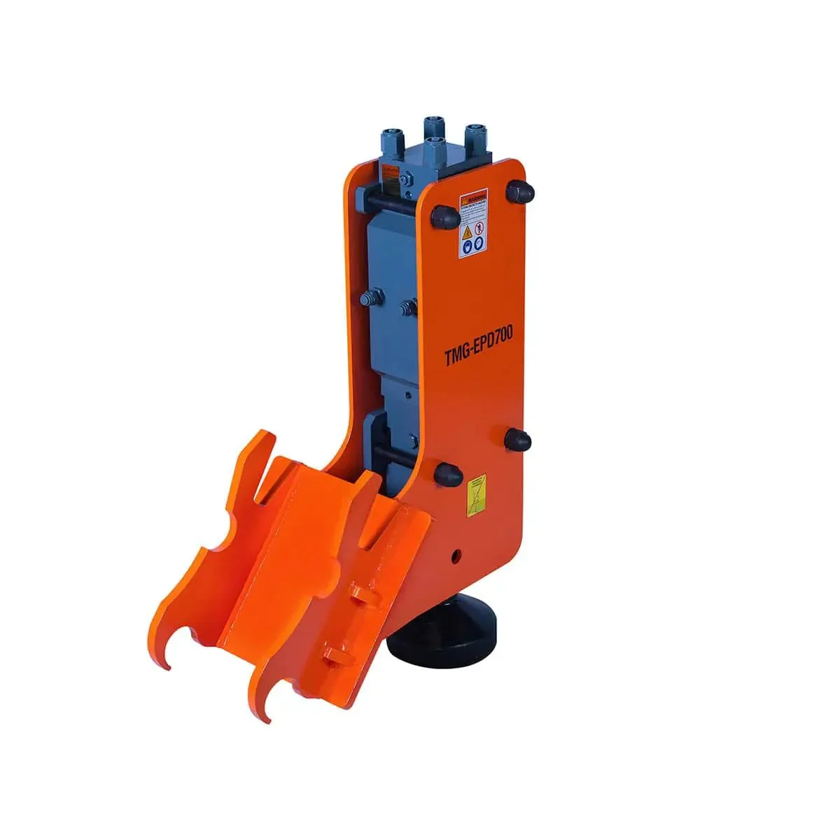 Excavator Hydraulic Post Driver, 203 mm (8") Post Diameter, 838 J Energy, TMG‑EPD700