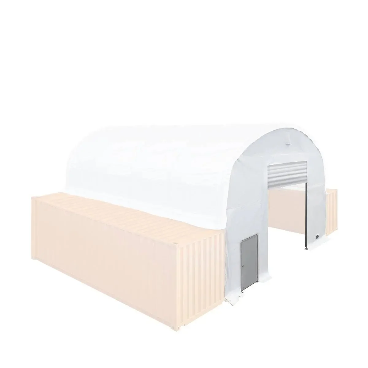 Front End Wall Kit, Compatible with TMG-DT3020C and DT3040C container shelters installed with the high cube containers (9’6”), TMG-DT30FW9V - Image 7