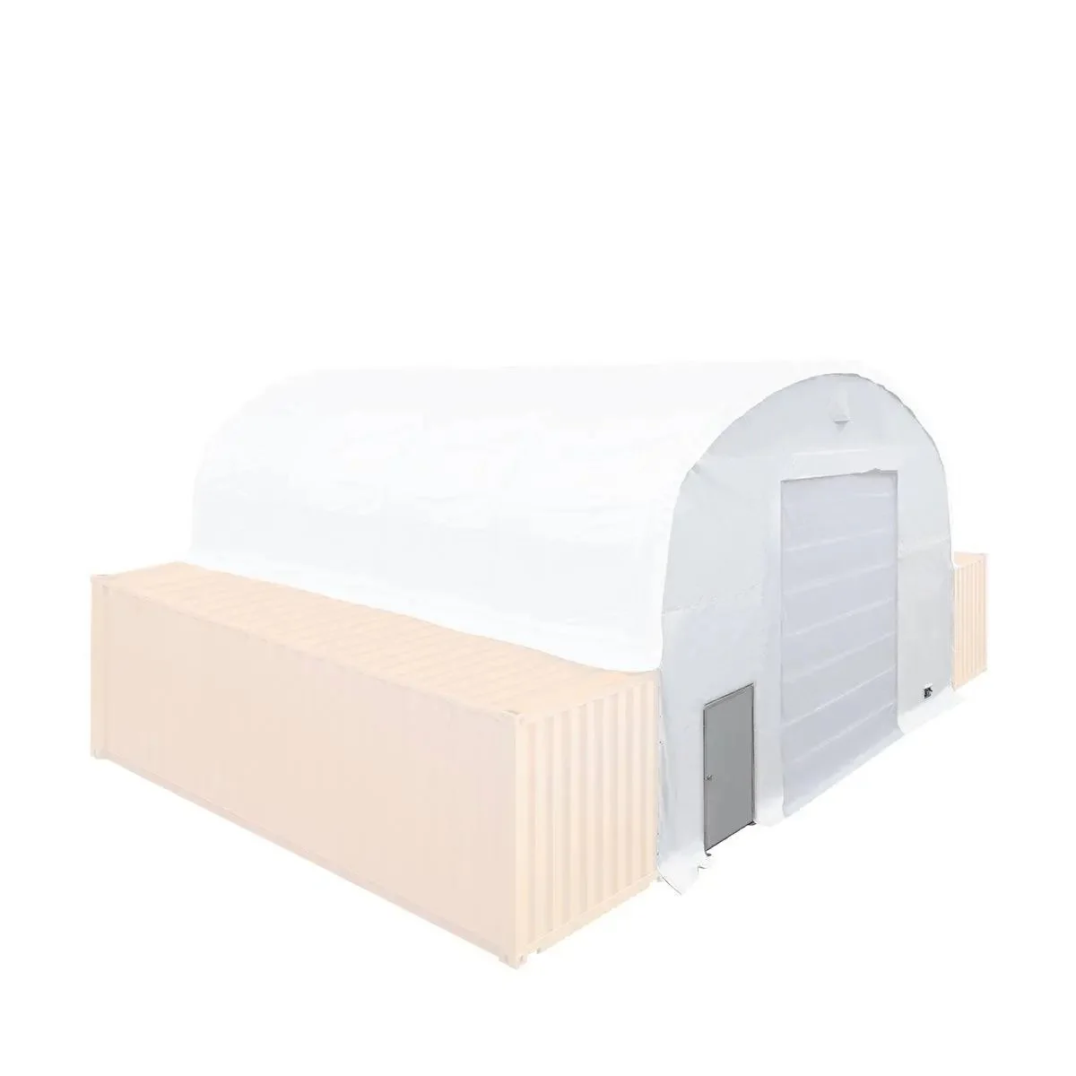 Front End Wall Kit, Compatible with TMG-DT3020C and DT3040C container shelters installed with the high cube containers (9’6”), TMG-DT30FW9V - Image 9