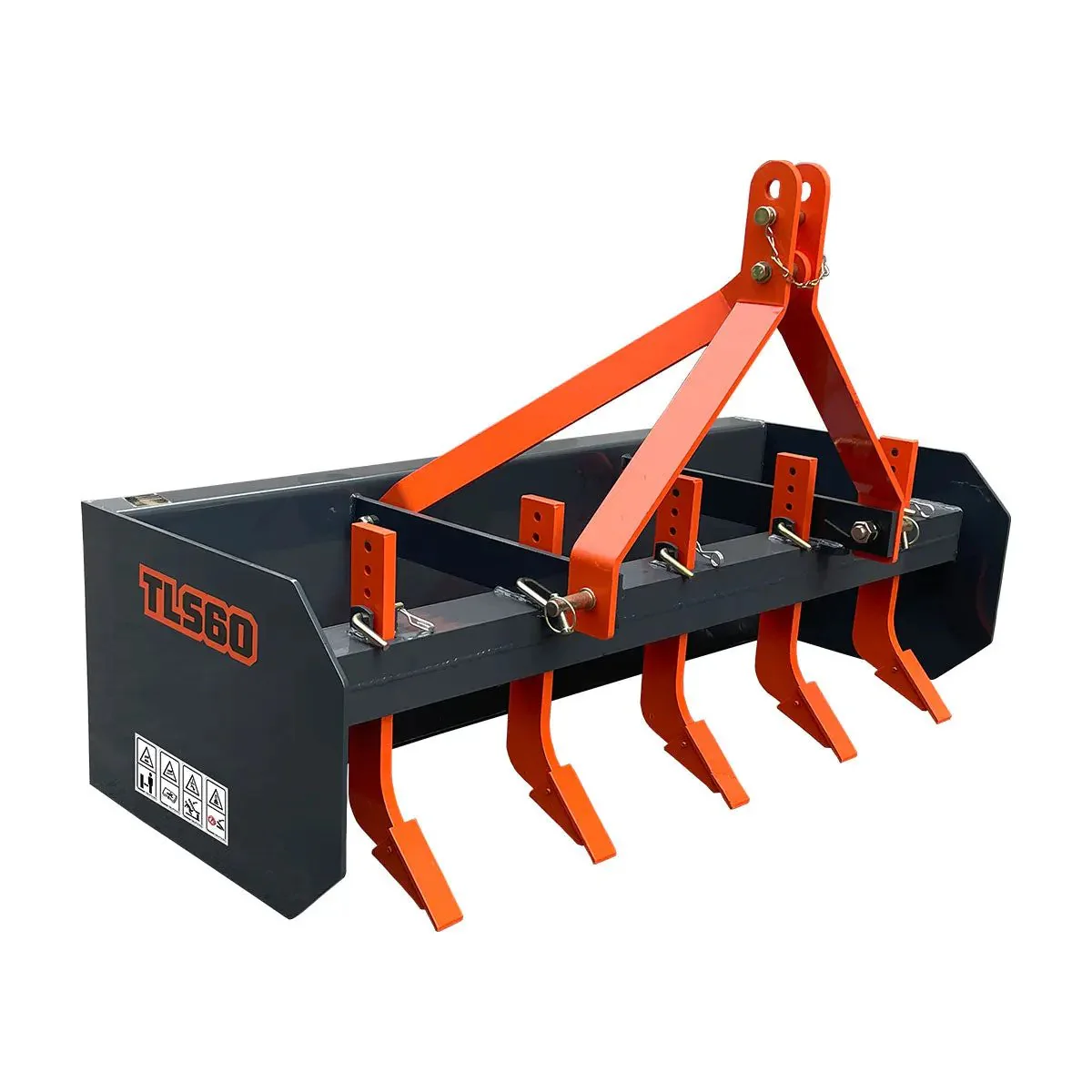 1500 mm (60″) Heavy-Duty Box Scraper Blade with Ripper Shanks, 18 - 35 HP Tractors, TMG-TLS60