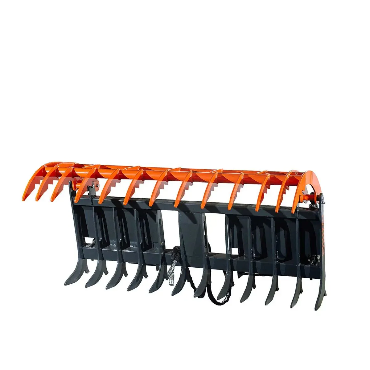 Skid Steer Skeleton Root Rake Grapple, 1180 kg Grapple Capacity, Twin Cylinders TMG-SRR72 - Image 14