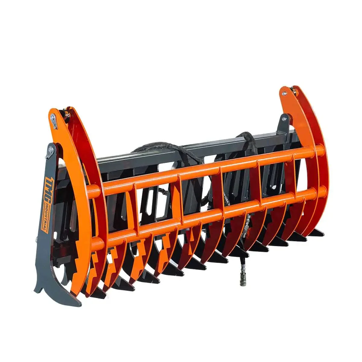 Skid Steer Skeleton Root Rake Grapple, 1180 kg Grapple Capacity, Twin Cylinders TMG-SRR72 - Image 5