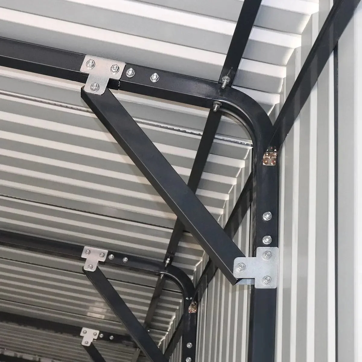 5 x 7.5 m Metal Garage Shed with Double Front & Side Doors, 3.0 m Peak Height, TMG-MS1624 - Image 14